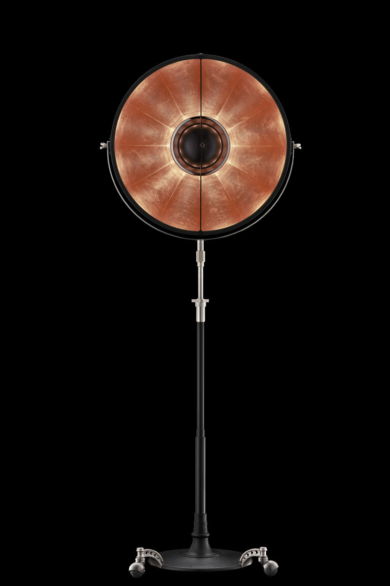 Fortuny Atelier 63 Stehleuchte Schwarz & Blattkupfer