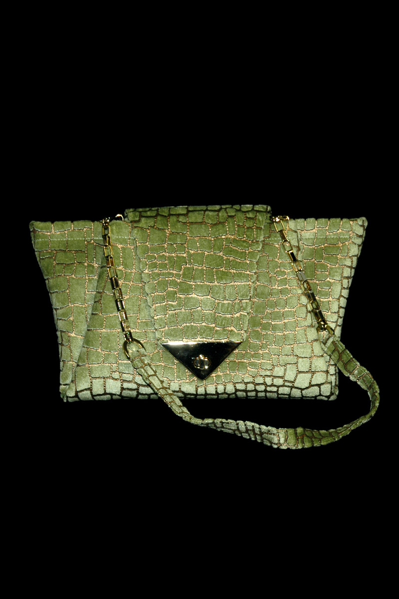 Fortuny Alexandra bedruckte Samttasche