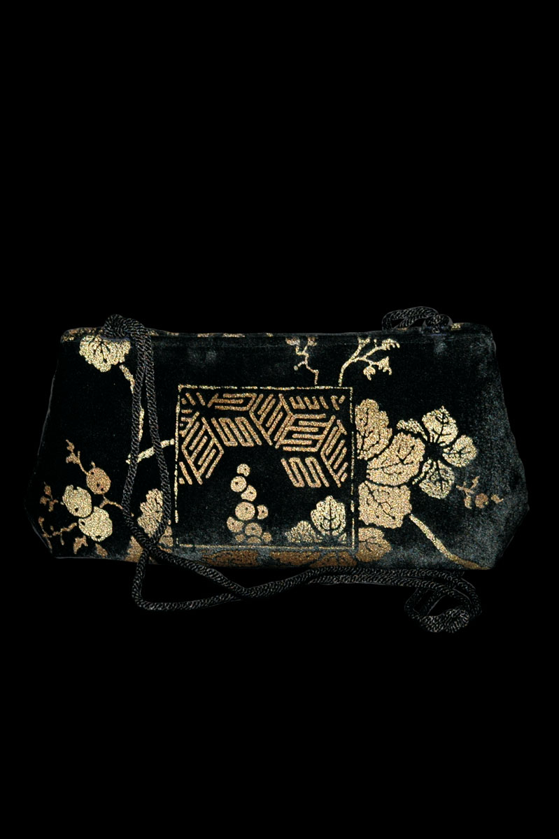 Fortuny Baguette handbedruckte Samttasche