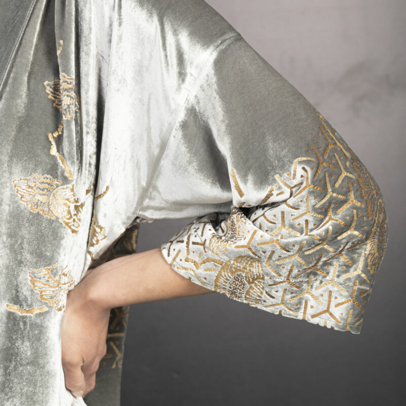Fortuny Isabel | Printed velvet Kimono Coat