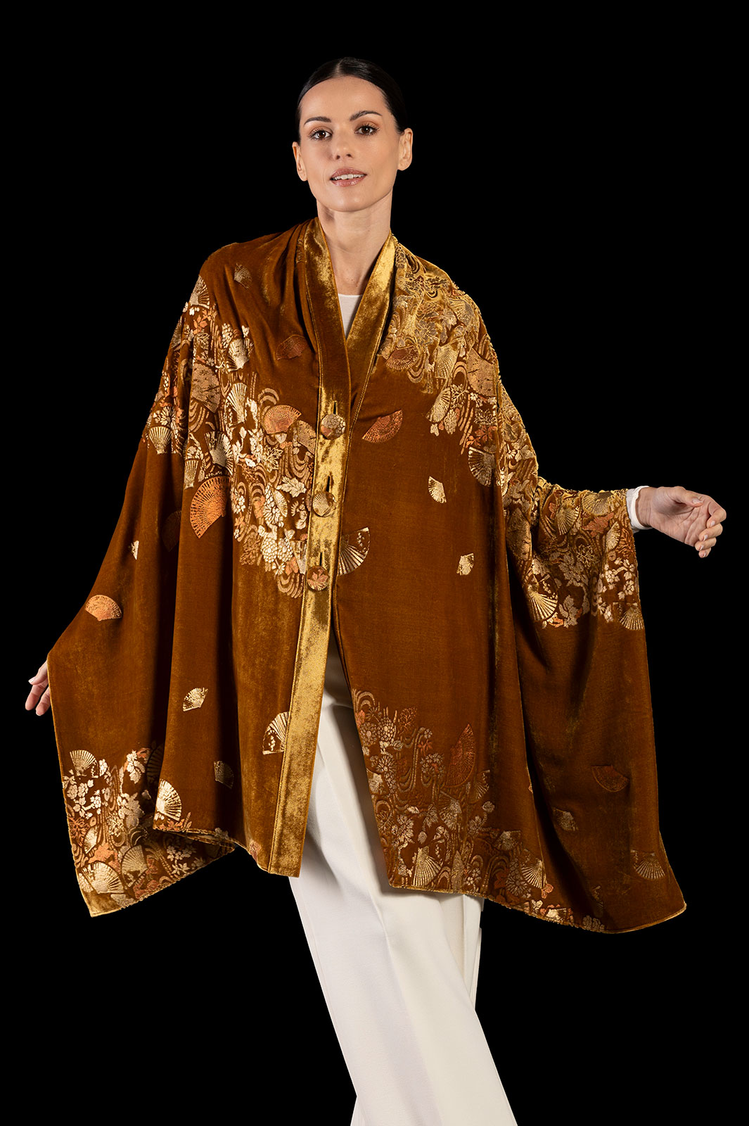 Fortuny printed velvet shawl