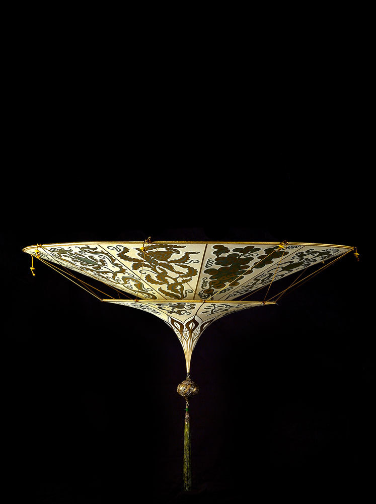 Fortuny Scheherazade 2 tiers Herbarium silk lamp