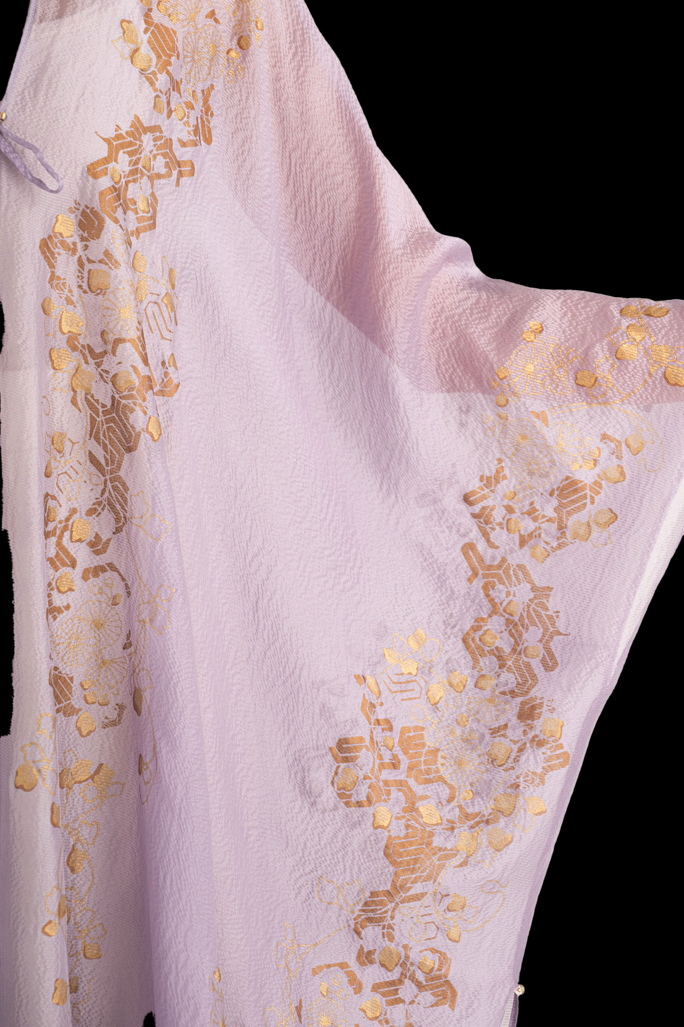 Esther Abendmantel aus Crêpe Georgette | Ramage Lavendel