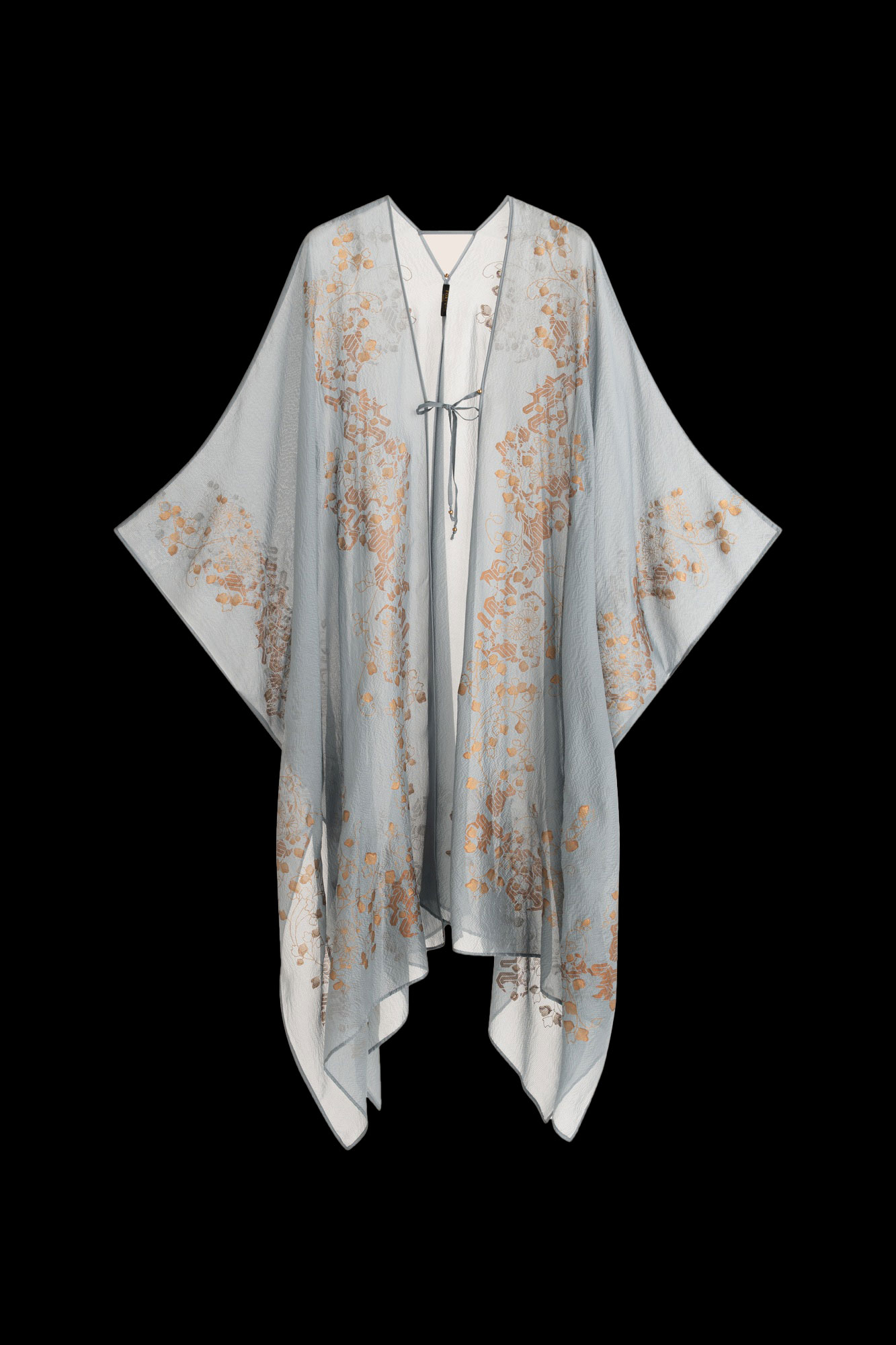 Esther Abendmantel aus Crêpe Georgette | Ramage Kandisblau