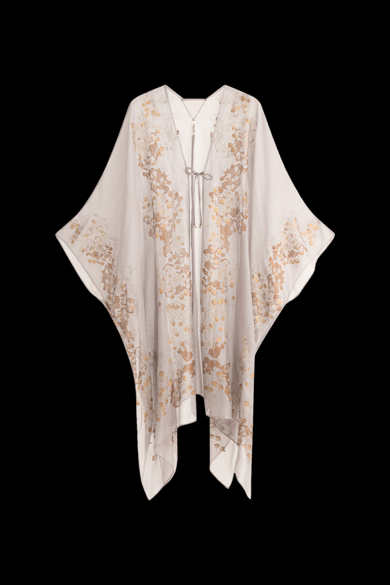 Esther Abendmantel aus Crêpe Georgette | Ramage Taupe