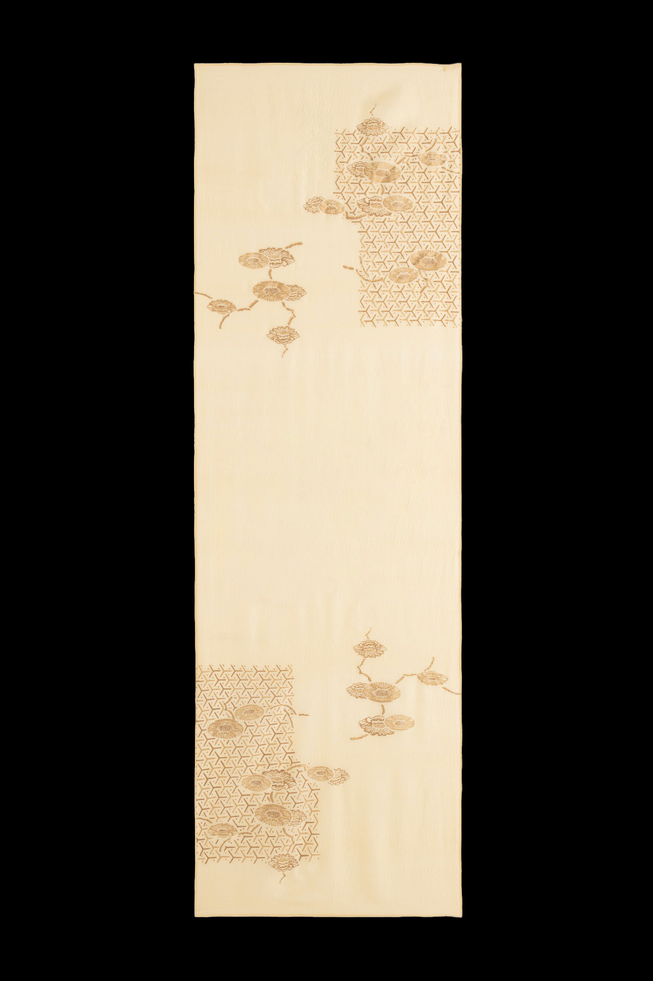 Schal aus Crêpe Georgette | Japan Beige