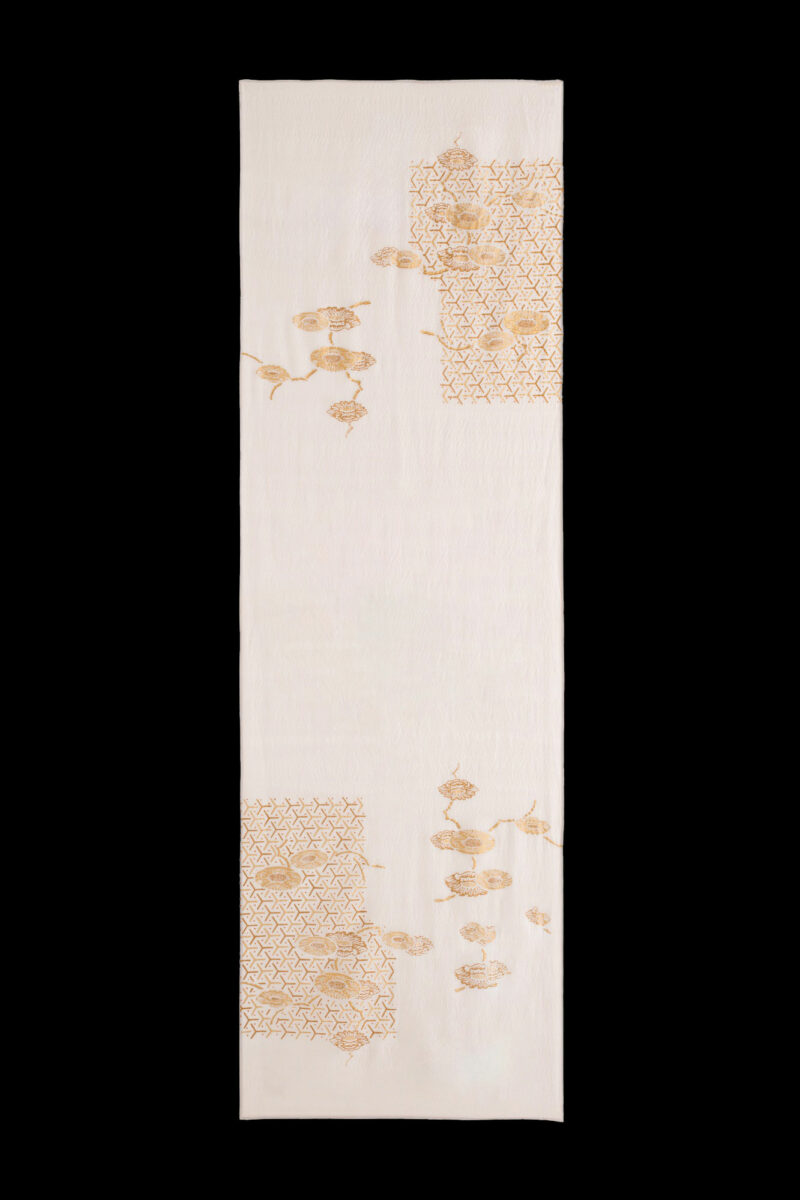 Schal aus Crêpe Georgette | Japan Marron glacé